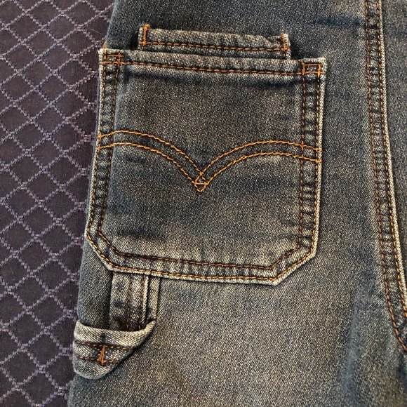 LEVI'S infant classic denim bib overalls - Size 12 mo - Blue - Picture 5 of 8